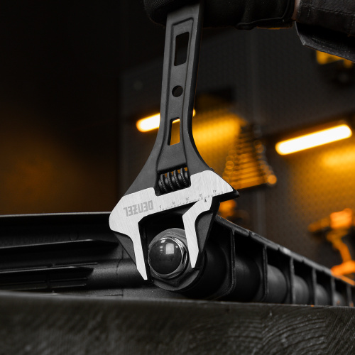 Ключ разводной, 300 мм, CrV, кованый Denzel по ценам производителя в Москве с доставкой по всей России