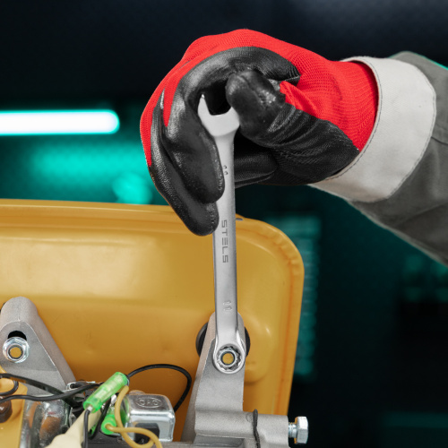 Ключ комбинированный, 11 мм, CrV, матовый хром Stels по ценам производителя в Москве с доставкой по всей России