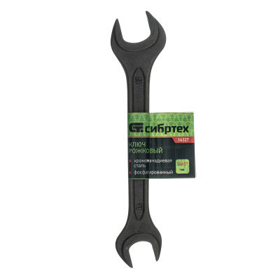 Ключ рожковый,14 х 17 мм, CrV, фосфатированный Сибртех по ценам производителя в Москве с доставкой по всей России