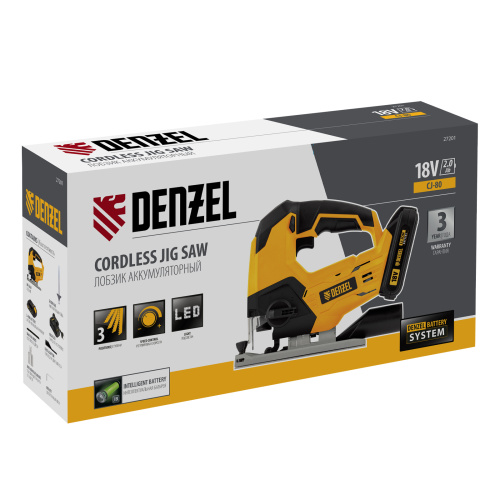 Лобзик аккумуляторный CJ-80, 18В Li-Ion Denzel по ценам производителя в Москве с доставкой по всей России