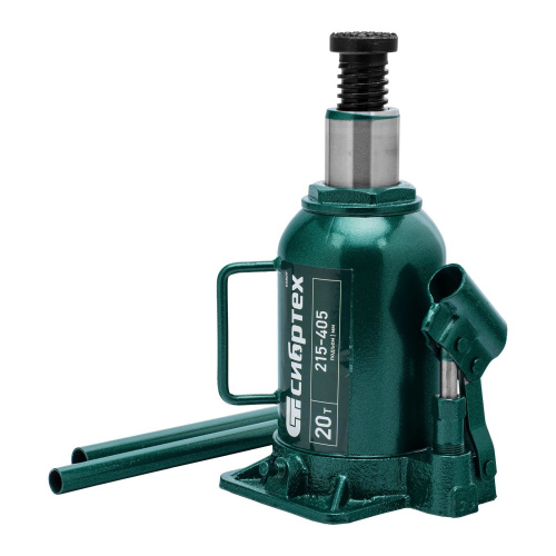 Домкрат гидравлический бутылочный, 20 т, 215-405 мм Сибртех по ценам производителя в Москве с доставкой по всей России