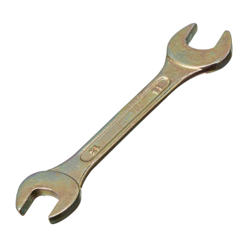 Ключ рожковый, 13 х 14 мм, желтый цинк Сибртех по ценам производителя в Москве с доставкой по всей России