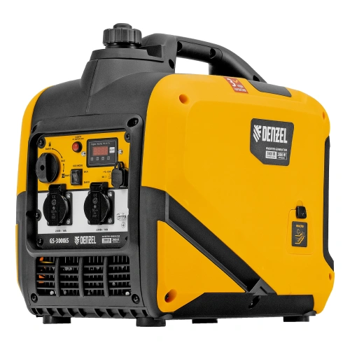 Генератор инверторный GS-3000iS, 3,0 кВт, 230 В, закрытый корпус, ручной старт DENZEL по ценам производителя в Москве с доставкой по всей России