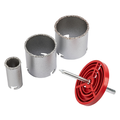 Набор коронок по керамической плитке, 33-67-73 мм, шестигранный хвостовик Matrix по ценам производителя в Москве с доставкой по всей России