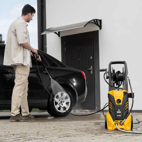 Моечная машина высокого давления R-165D, 2200 Вт, 165 бар, 7 л/мин, с барабаном Denzel по ценам производителя в Москве с доставкой по всей России
