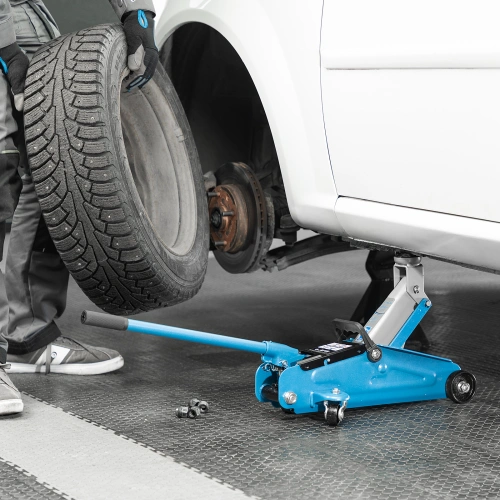 Домкрат гидравлический подкатной, 2 т, h подъема 140-340 мм, в кейсе Stels по ценам производителя в Москве с доставкой по всей России