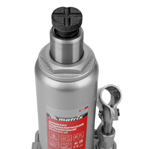 Домкрат гидравлический бутылочный, 6 т, h подъема 216-413 мм Matrix по ценам производителя в Москве с доставкой по всей России