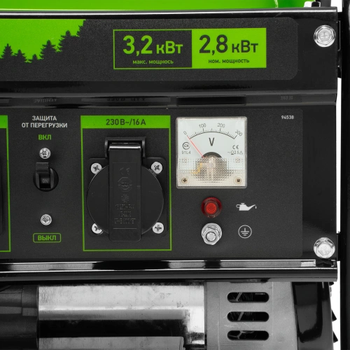 Генератор бензиновый БС-3500Э, 3.2 кВт, 230В, 4-х тактный, 15 л, электростартер Сибртех по ценам производителя в Москве с доставкой по всей России