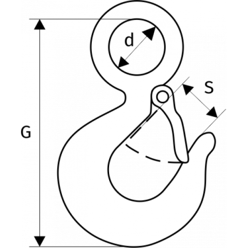 Крюк 320 А с защелкой 5 т по ценам производителя в Москве с доставкой по всей России