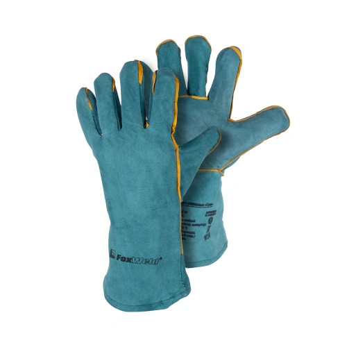 Краги спилковые "Грин" FoxWeld по ценам производителя в Москве с доставкой по всей России