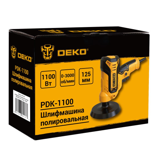 Шлифмашина полировальная сетевая DEKO PDK-1100, 125мм, 1100 Вт по ценам производителя в Москве с доставкой по всей России