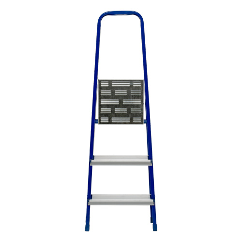 Стремянка, 3 ступени, стальной профиль, алюминиевые ступени Сибртех по ценам производителя в Москве с доставкой по всей России