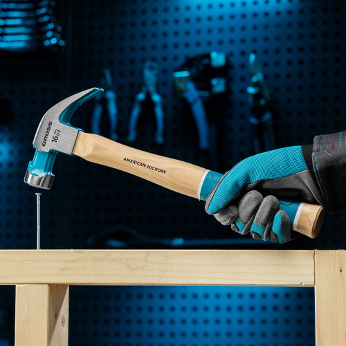 Молоток-гвоздодер, 450 г, угол 45, магнит, обрезиненная рукоятка American hickory GROSS по ценам производителя в Москве с доставкой по всей России