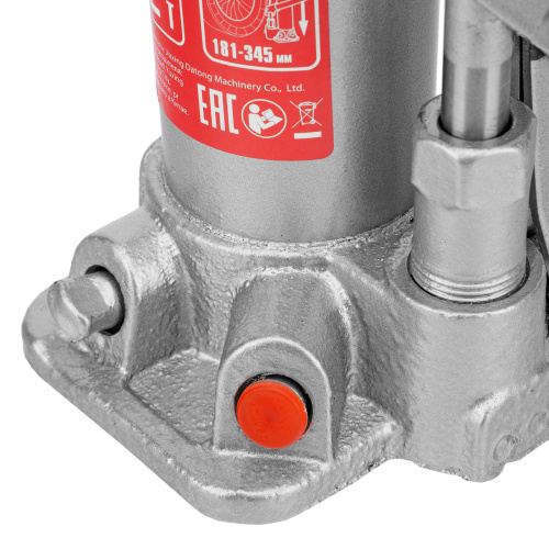 Домкрат гидравлический бутылочный, 2 т, высота подъема 181-345 мм Matrix по ценам производителя в Москве с доставкой по всей России