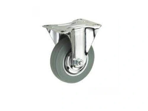 Колесо неповоротное серая резина FC 80 f 200 мм по ценам производителя в Москве с доставкой по всей России