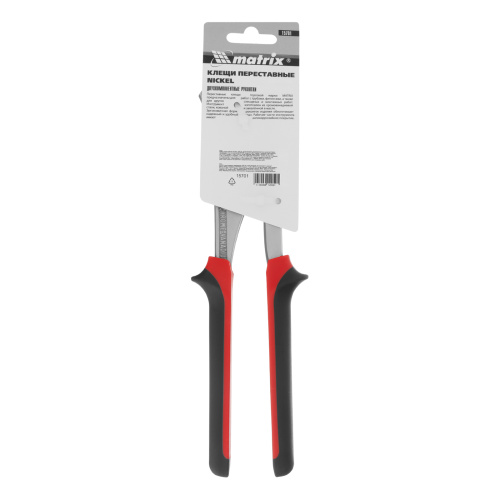 Клещи переставные Nickel (белый) 250 мм, хром-ванадий, двухкомпонентные рукоятки Matrix по ценам производителя в Москве с доставкой по всей России