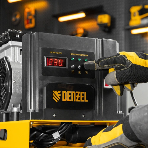 Компрессор безмасляный, малошумный DLS 3300/100, 3300 Вт,3x1100, 100 л, 570 л/мин ,блок управления Denzel по ценам производителя в Москве с доставкой по всей России