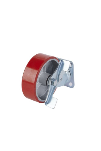 Колесо большегрузное поворотное SCpb 63 150 мм полиуретановое с тормозом (N) по ценам производителя в Москве с доставкой по всей России