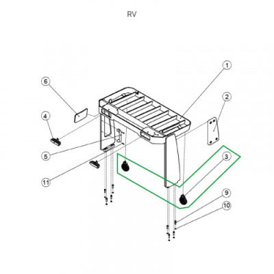 Фара поворотная для ричтрака RV (24V) по ценам производителя в Москве с доставкой по всей России