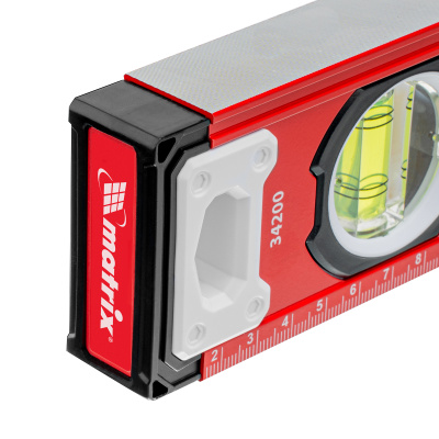 Уровень алюминиевый, фрезерованный, 3 глазка, 400 мм Matrix по ценам производителя в Москве с доставкой по всей России