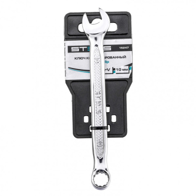 Ключ комбинированный, 10 мм, CrV, антислип Stels по ценам производителя в Москве с доставкой по всей России