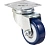 Колесо аппаратное поворотное SCv 25 50 мм (синяя резина) по ценам производителя в Москве с доставкой по всей России