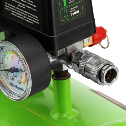 Компрессор безмаслянный малошумный МБ 1100/24,1100 Вт, 24 л, 170 л/мин Сибртех по ценам производителя в Москве с доставкой по всей России