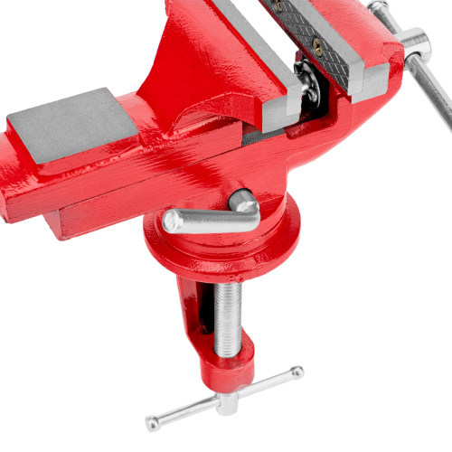 Тиски слесарные, 80 мм, настольные, поворотные, c наковальней MTX по ценам производителя в Москве с доставкой по всей России