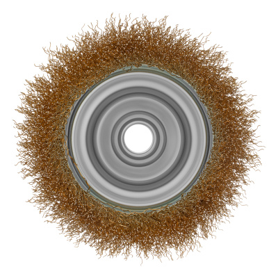 Щетка для УШМ, 100 мм, М14, "чашка", латунированная витая проволока Matrix по ценам производителя в Москве с доставкой по всей России