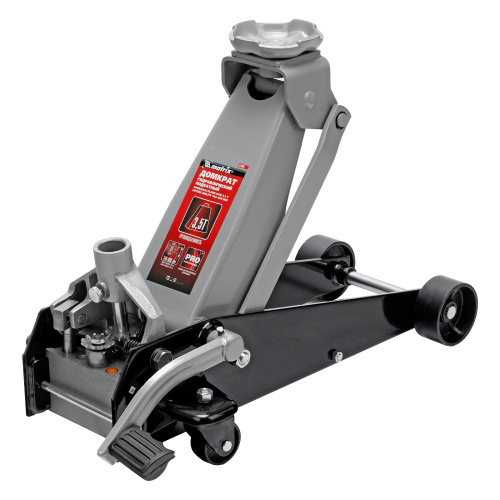 Домкрат гидравлический подкатной, 3.5 т, высота подъема 145-490 мм, с педалью Matrix по ценам производителя в Москве с доставкой по всей России