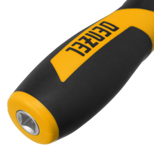 Набор инструментов, 1/2", 1/4", CrV, S2, пластиковый кейс, 64 предмета Denzel по ценам производителя в Москве с доставкой по всей России