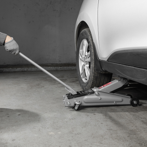 Домкрат гидравлический подкатный, 3 т, высота подъема 130-410 мм Matrix по ценам производителя в Москве с доставкой по всей России