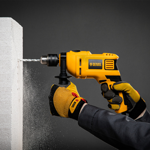 Дрель ударная ID-650, 650 Вт, 0-3000 об/мин, 48000 уд/мин Denzel по ценам производителя в Москве с доставкой по всей России