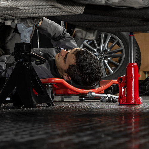 Домкрат гидравлический бутылочный, 3т, h подъема 180-340 мм Sparta по ценам производителя в Москве с доставкой по всей России