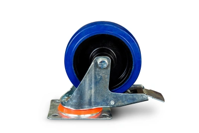 Колесо поворотное резина SRCLb 63 160 мм с тормозом (N) по ценам производителя в Москве с доставкой по всей России