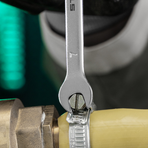 Ключ комбинированный, 7 мм, CrV, матовый хром Stels по ценам производителя в Москве с доставкой по всей России