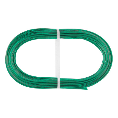 Трос металлополимерный зеленый ПР-3.0, толщина 3.0 мм, моток 20 метров Сибртех по ценам производителя в Москве с доставкой по всей России