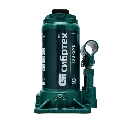 Домкрат гидравлический бутылочный, 10 т, 190-370 мм Сибртех по ценам производителя в Москве с доставкой по всей России