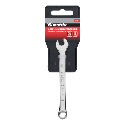Ключ комбинированный, 8 мм, CrV, полированный хром Matrix по ценам производителя в Москве с доставкой по всей России