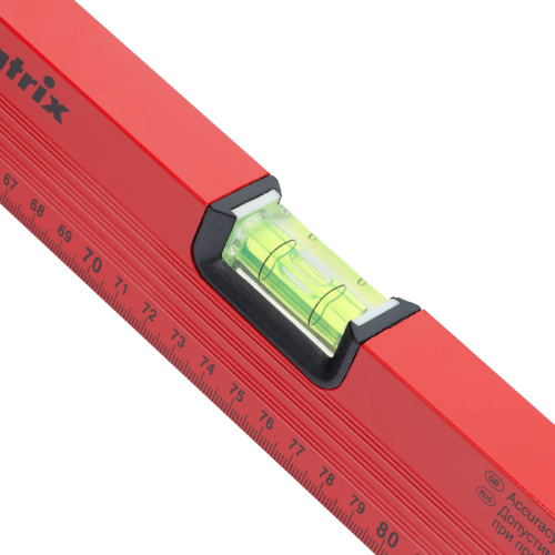Уровень алюминиевый, 1500 мм, 3 глазка, красный, линейка Matrix по ценам производителя в Москве с доставкой по всей России