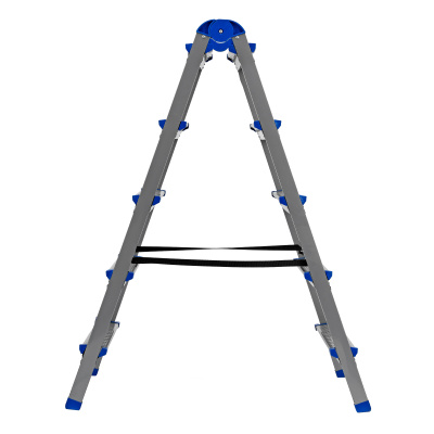 Стремянка двухсторонняя 5 ступеней, сталь профиль, стальные ступени, Сибртех по ценам производителя в Москве с доставкой по всей России