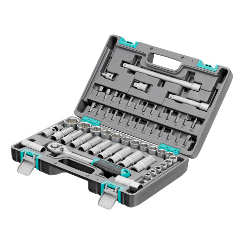 Набор инструментов, 1/2", CrV, пластиковый кейс 60 предметов Stels по ценам производителя в Москве с доставкой по всей России