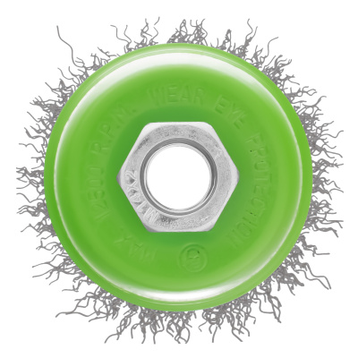 Щетка для УШМ, 65 мм, М14, "чашка", витая проволока 0.3 мм Сибртех по ценам производителя в Москве с доставкой по всей России