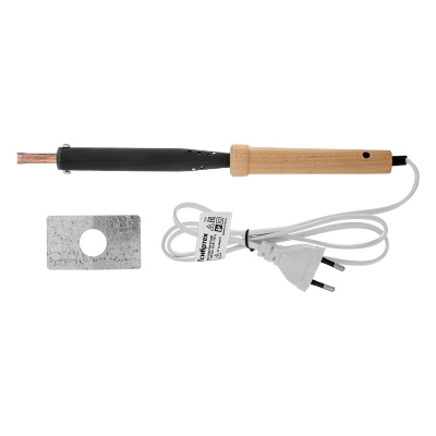 Паяльник электрический ЭПСН-03-100/220, деревянная ручка, Сибртех по ценам производителя в Москве с доставкой по всей России