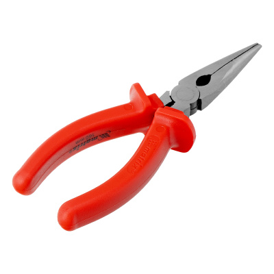 Длинногубцы прямые Econom, 160 мм, шлифованные, пластмассовые рукоятки Matrix по ценам производителя в Москве с доставкой по всей России