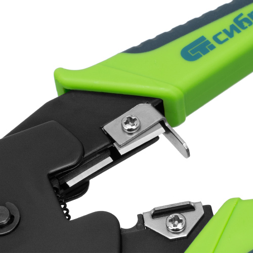 Клещи для обжима телефонных и компьютерных клемм 4P, 6P, 8P, функция обрезания проводов Сибртех по ценам производителя в Москве с доставкой по всей России