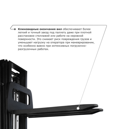 Самоходный электроштабелер PROLIFT M2 SDR 1656 li-ion со свободным подъемом по ценам производителя в Москве с доставкой по всей России