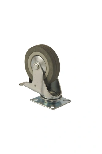 Колесо аппаратное поворотное SCgb 42 100 мм с тормозом (F) по ценам производителя в Москве с доставкой по всей России