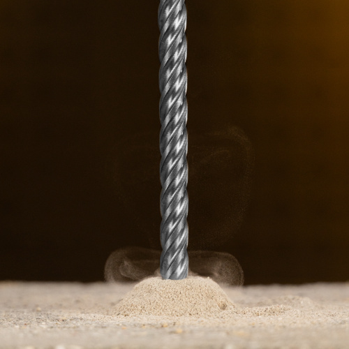 Бур по бетону, цельная крестовая пластина, 10x315 мм, SDS PLUS Denzel по ценам производителя в Москве с доставкой по всей России