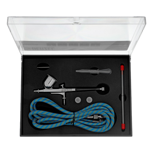 Аэрограф с верхним бачком AB1, 0.2/0.3/0.5 мм, 7 мл, 9 л/мин Denzel по ценам производителя в Москве с доставкой по всей России